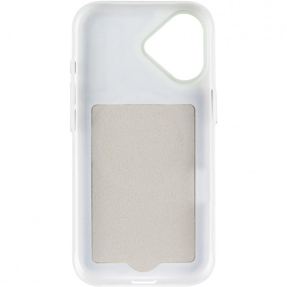 Чохол PC Textile Hybrid with Magnetic Fit для Apple iPhone 17 (6.3") White / Green Чохол PC Textile Hybrid with Magnetic Fit для Apple iPhone 17 (6.3") White / Green