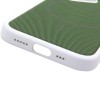 Чохол PC Textile Hybrid with Magnetic Fit для Apple iPhone 17 (6.3") White / Green