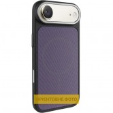 Чехол PC Textile Hybrid with Magnetic Fit для Apple iPhone 17 Air (6.5") Black / Purple