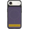 Чохол PC Textile Hybrid with Magnetic Fit для Apple iPhone 17 Air (6.5") Black / Purple