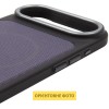 Чохол PC Textile Hybrid with Magnetic Fit для Apple iPhone 17 Air (6.5") Black / Purple