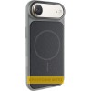 Чохол PC Textile Hybrid with Magnetic Fit для Apple iPhone 17 Air (6.5") Grey / Black