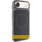 Чехол PC Textile Hybrid with Magnetic Fit для Apple iPhone 17 Air (6.5") Grey / Black