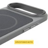 Чохол PC Textile Hybrid with Magnetic Fit для Apple iPhone 17 Air (6.5") Grey / Black