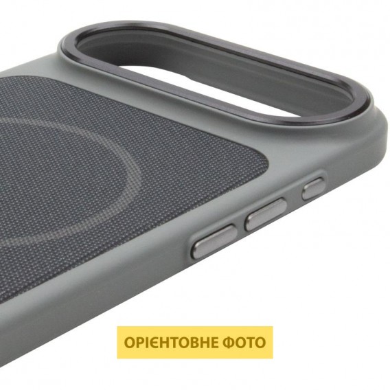 Чохол PC Textile Hybrid with Magnetic Fit для Apple iPhone 17 Air (6.5") Grey / Black Чохол PC Textile Hybrid with Magnetic Fit для Apple iPhone 17 Air (6.5") Grey / Black