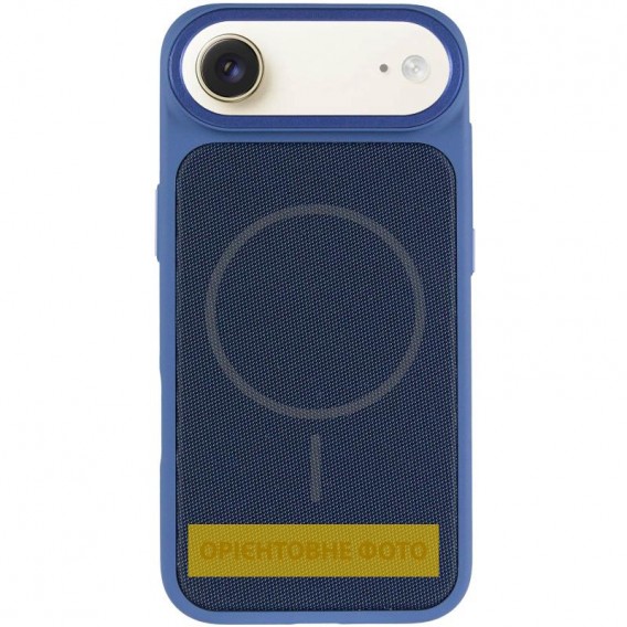 Чехол PC Textile Hybrid with Magnetic Fit для Apple iPhone 17 Air (6.5") Blue