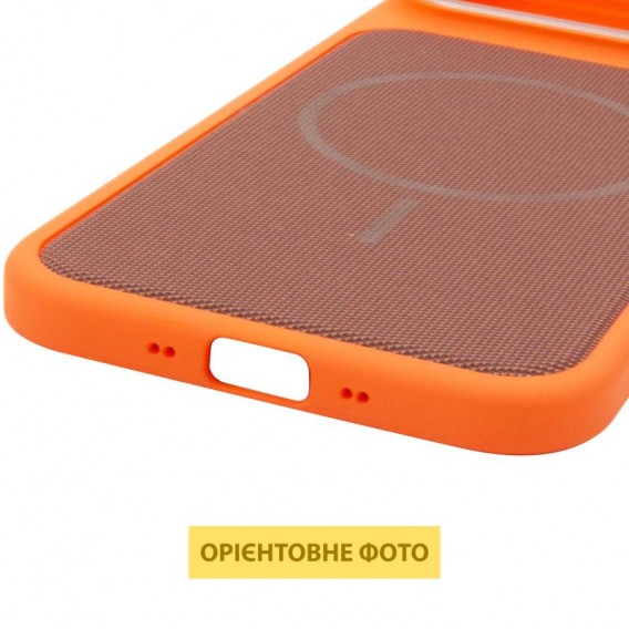 Чохол PC Textile Hybrid with Magnetic Fit для Apple iPhone 17 Air (6.5") Orange / Brown Чохол PC Textile Hybrid with Magnetic Fit для Apple iPhone 17 Air (6.5") Orange / Brown