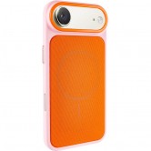 Чехол PC Textile Hybrid with Magnetic Fit для Apple iPhone 17 Air (6.5") Pink / Orange