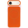 Чохол PC Textile Hybrid with Magnetic Fit для Apple iPhone 17 Air (6.5") Pink / Orange