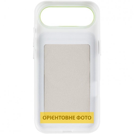 Чохол PC Textile Hybrid with Magnetic Fit для Apple iPhone 17 Air (6.5") White / Green Чохол PC Textile Hybrid with Magnetic Fit для Apple iPhone 17 Air (6.5") White / Green