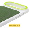 Чохол PC Textile Hybrid with Magnetic Fit для Apple iPhone 17 Air (6.5") White / Green