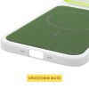 Чохол PC Textile Hybrid with Magnetic Fit для Apple iPhone 17 Air (6.5") White / Green
