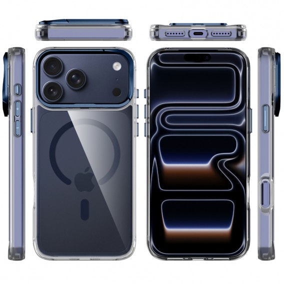 Чехол для iPhone 18 Pro / iPhone 17 Pro TPU Space Case Apex with MagSafe Navy Blue Чехол для iPhone 18 Pro / iPhone 17 Pro TPU Space Case Apex with MagSafe Navy Blue