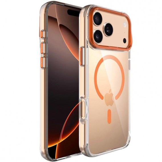 Чохол TPU Space Case Apex with MagSafe для Apple iPhone 17 Pro (6.3") Papaya Чохол TPU Space Case Apex with MagSafe для Apple iPhone 17 Pro (6.3") Papaya