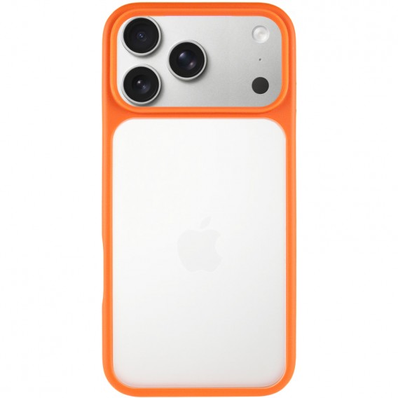 TPU+PC чохол для iPhone 18 Pro / iPhone 17 Pro Metal Buttons Помаранчевий / Orange TPU+PC чохол для iPhone 18 Pro / iPhone 17 Pro Metal Buttons Помаранчевий / Orange