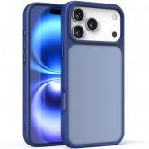 TPU+PC чехол для iPhone 18 Pro / iPhone 17 Pro Metal Buttons Синий / Navy Blue