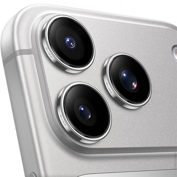 Захисне скло BlueO Sapphire на камеру для Apple iPhone 17 Pro / 17 Pro Max Срібний / Silver
