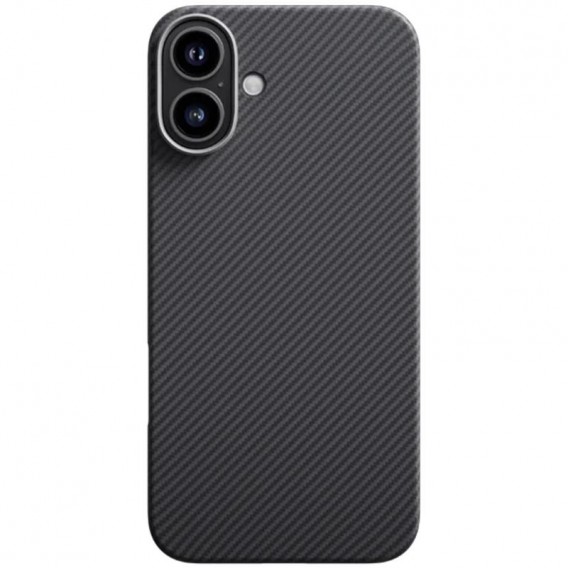 Чохол PC Carbon Protection Slim with MagSafe для Apple iPhone 17 (6.3") Black Чохол PC Carbon Protection Slim with MagSafe для Apple iPhone 17 (6.3") Black
