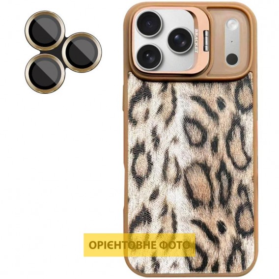 Чохол TPU+PC Wild Leopard with Magnetic Fit and Lens для Apple iPhone 17 Air (6.5") Brown