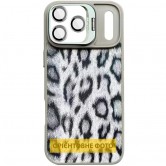Чехол TPU+PC Wild Leopard with Magnetic Fit and Lens для Apple iPhone 17 Air (6.5") Grey