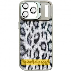 Чохол TPU+PC Wild Leopard with Magnetic Fit and Lens для Apple iPhone 17 Air (6.5") Grey