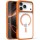 TPU+PC чохол Metal Buttons with MagSafe для Apple iPhone 17 Pro Max (6.9") Помаранчевий / Orange
