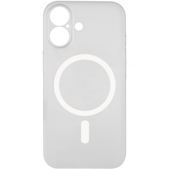 Чохол PC Slim Matte with Magnetic Fit (camera button) для Apple iPhone 17 (6.3") White Чохол PC Slim Matte with Magnetic Fit (camera button) для Apple iPhone 17 (6.3") White