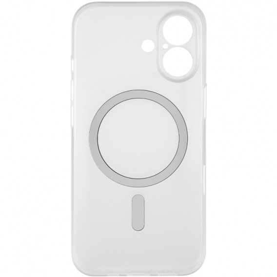 Чохол PC Slim Matte with Magnetic Fit (camera button) для Apple iPhone 17 (6.3") White Чохол PC Slim Matte with Magnetic Fit (camera button) для Apple iPhone 17 (6.3") White