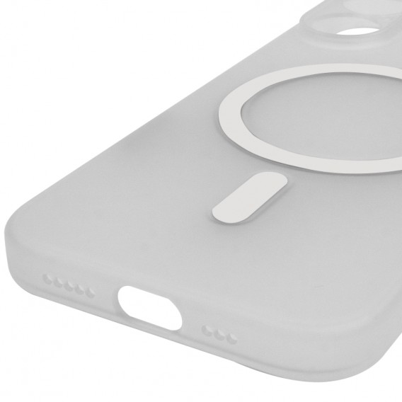 Чохол PC Slim Matte with Magnetic Fit (camera button) для Apple iPhone 17 (6.3") White Чохол PC Slim Matte with Magnetic Fit (camera button) для Apple iPhone 17 (6.3") White