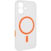Чехол PC Slim Matte with Magnetic Fit (camera button) для Apple iPhone 17 (6.3") Orange
