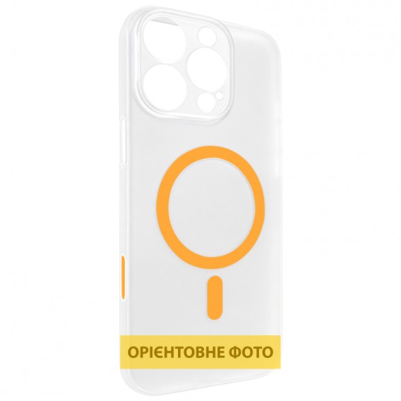Чехол PC Slim Matte with Magnetic Fit (camera button) для Apple iPhone 17 (6.3") Orange