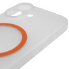 Чехол PC Slim Matte with Magnetic Fit (camera button) для Apple iPhone 17 (6.3") Orange