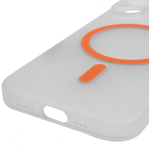 Чехол PC Slim Matte with Magnetic Fit (camera button) для Apple iPhone 17 (6.3") Orange