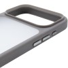 TPU+PC чехол Metal Buttons для Apple iPhone 17 Pro Max (6.9") Серый / Grey