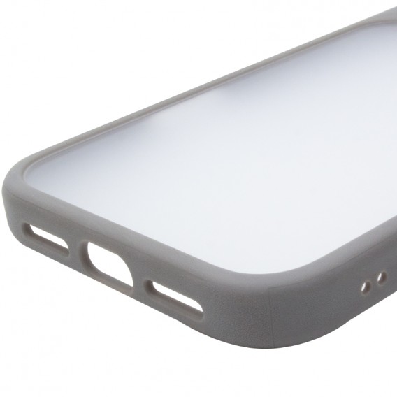 TPU+PC чехол Metal Buttons для Apple iPhone 17 Pro Max (6.9") Серый / Grey TPU+PC чехол Metal Buttons для Apple iPhone 17 Pro Max (6.9") Серый / Grey