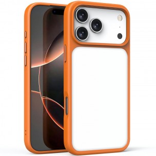 TPU+PC чохол Metal Buttons для Apple iPhone 17 Pro Max (6.9") Помаранчевий / Orange