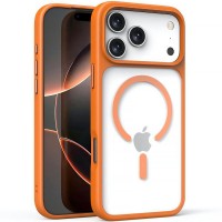 TPU+PC чохол для iPhone 18 Pro / iPhone 17 Pro Metal Buttons with MagSafe Помаранчевий / Orange TPU+PC чохол для iPhone 18 Pro / iPhone 17 Pro Metal Buttons with MagSafe Помаранчевий / Orange