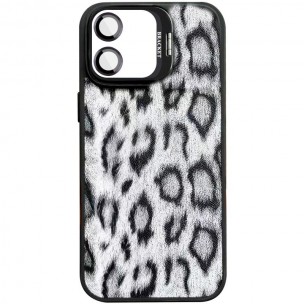 Чехол TPU+PC Wild Leopard with Magnetic Fit and Lens для Apple iPhone 17 (6.3") Black