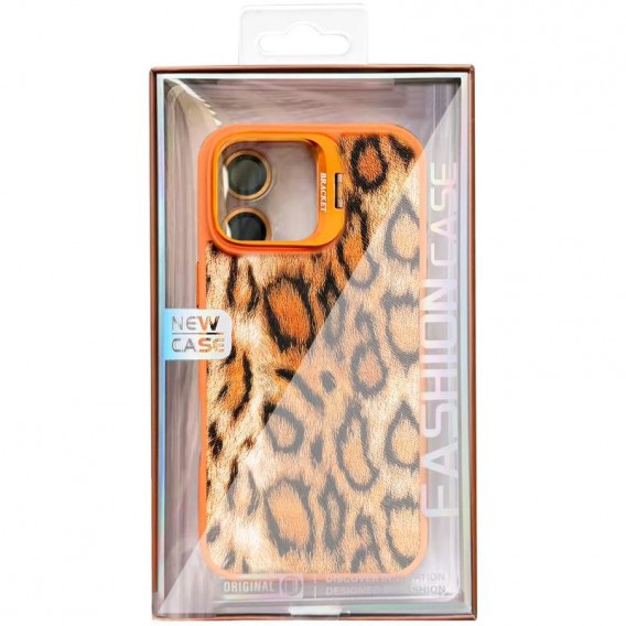 Чохол TPU+PC Wild Leopard with Magnetic Fit and Lens для Apple iPhone 17 (6.3") Orange Чохол TPU+PC Wild Leopard with Magnetic Fit and Lens для Apple iPhone 17 (6.3") Orange