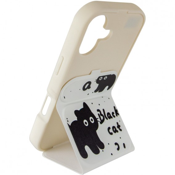 Чохол TPU Panel Stand для Apple iPhone 17 (6.3") Black Cat Чохол TPU Panel Stand для Apple iPhone 17 (6.3") Black Cat