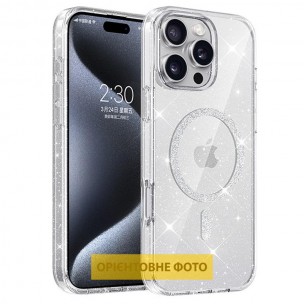 Чехол TPU Eclipse Sparkle Magnetic Fit для Apple iPhone 17 (6.3") Clear