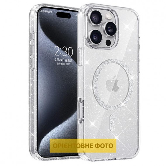 Чохол TPU Eclipse Sparkle Magnetic Fit для Apple iPhone 17 (6.3") Clear