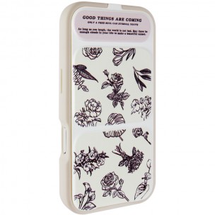 Чехол TPU Panel Stand для Apple iPhone 17 Pro (6.3") Floral Sketch