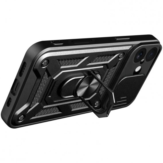 Чохол Ummi Camshield Serge Ring для Apple iPhone 17 (6.3") Чорний / Black Чохол Ummi Camshield Serge Ring для Apple iPhone 17 (6.3") Чорний / Black
