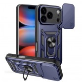 Чехол для iPhone 18 Pro / iPhone 17 Pro Ummi Camshield Serge Ring Синий / Navy