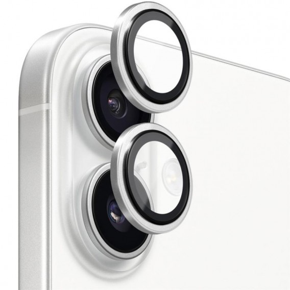 Захисне скло BlueO Metal на камеру для Apple iPhone 17 (6.3") Срібний / Silver