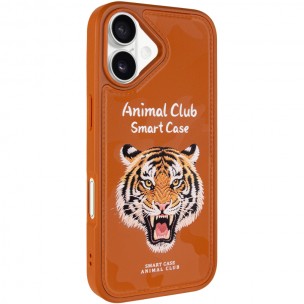 TPU+PC чехол Animal Club для Apple iPhone 17 (6.3") Chocolate Brown