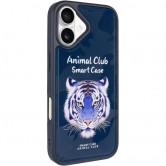 TPU+PC чехол Animal Club для Apple iPhone 17 (6.3") Royal Blue TPU+PC чехол Animal Club для Apple iPhone 17 (6.3") Royal Blue