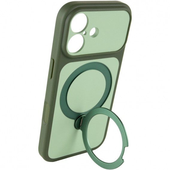 Чохол Ummi Full Camera with MagSafe HQ Ring для Apple iPhone 17 (6.3") Green Чохол Ummi Full Camera with MagSafe HQ Ring для Apple iPhone 17 (6.3") Green