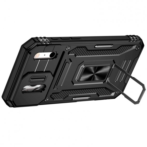 Ударостійкий чохол Camshield Army Ring для Apple iPhone 17 Pro Max (6.9") Чорний / Black Ударостійкий чохол Camshield Army Ring для Apple iPhone 17 Pro Max (6.9") Чорний / Black